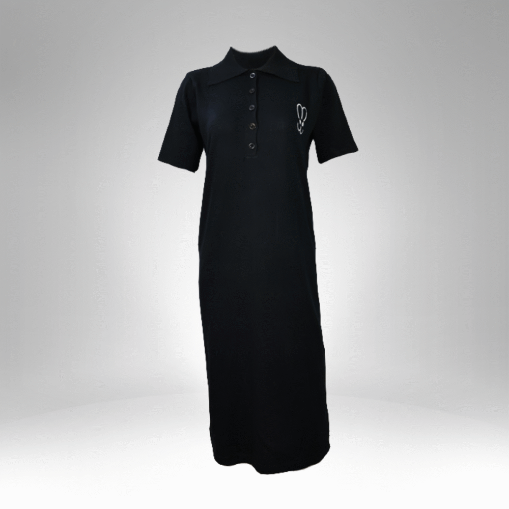 Women's Polo Collar Maxi Dress (525) - Image 2
