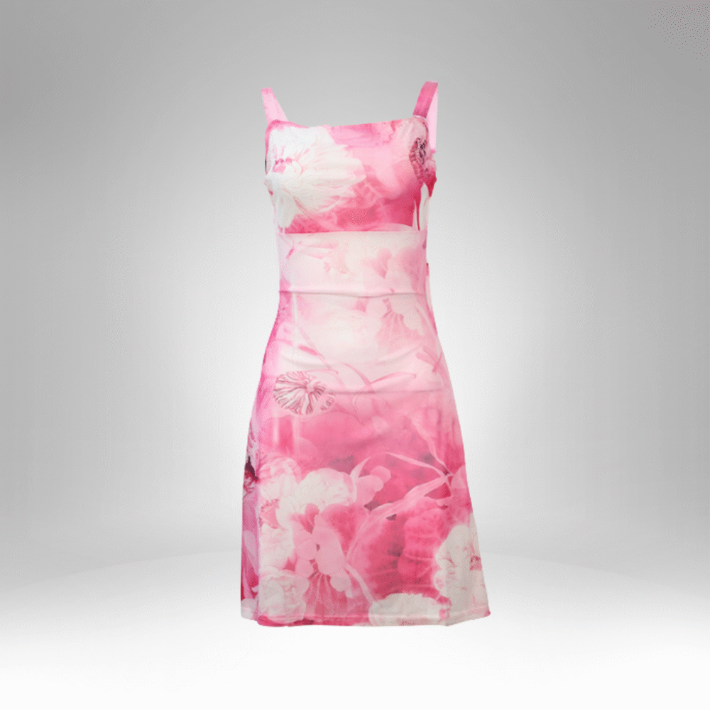 Floral Print Bodycon Dress (9148) - Image 2