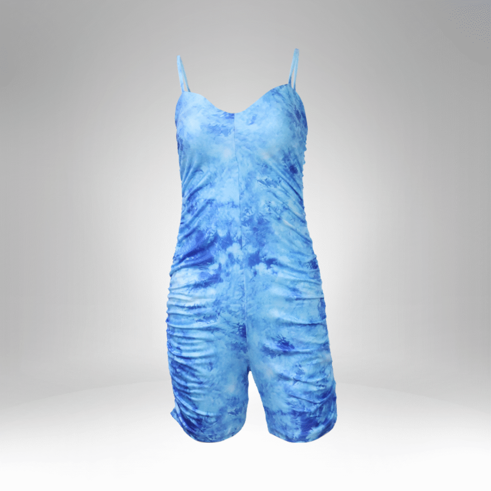 Tie-Dye Spaghetti Strap Romper (62091) - Image 2