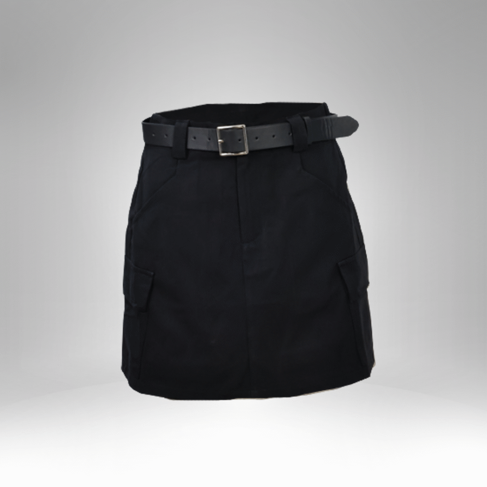 Women’s Utility Mini Skirt with Belt (106)