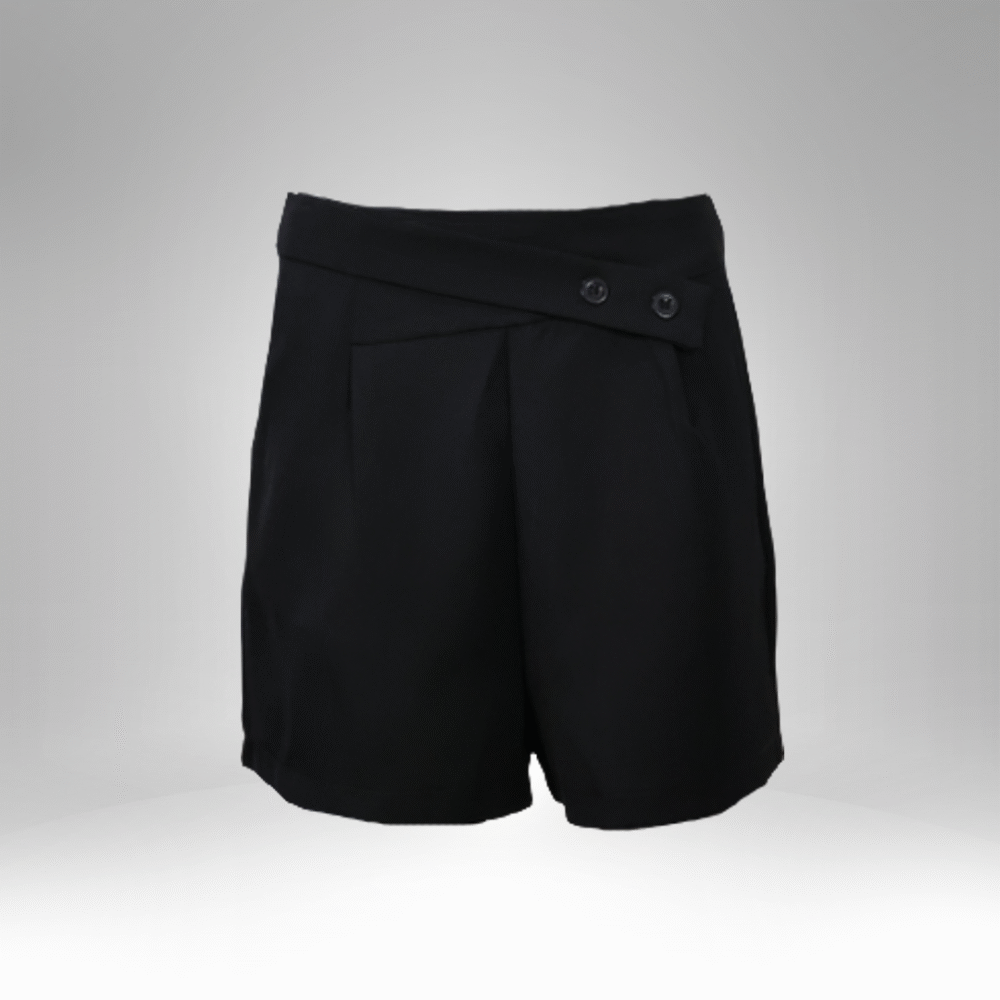 Women’s High-Waist Button Detail Shorts (08) - Image 3