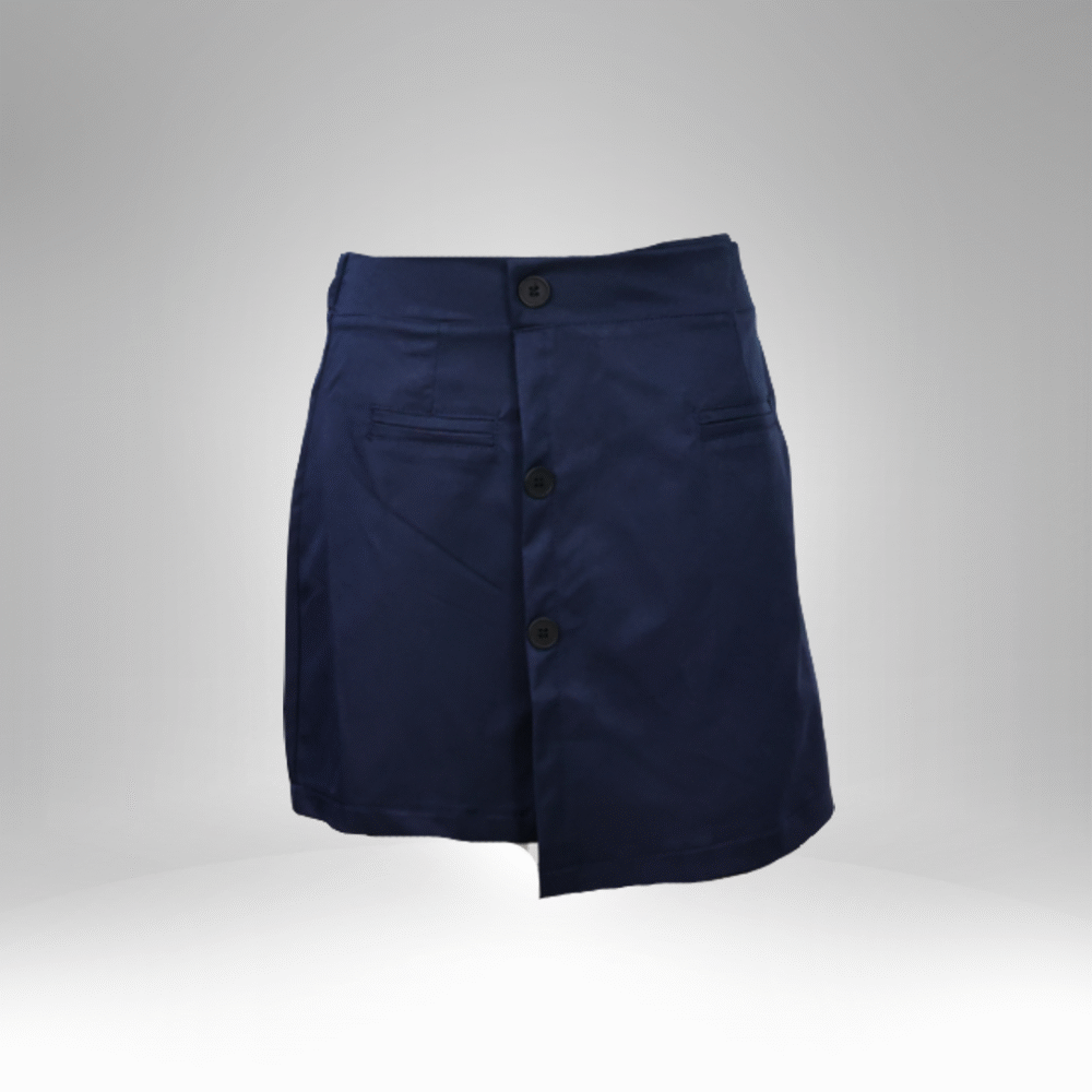 Women's Asymmetrical Button-Front Skirt (101)