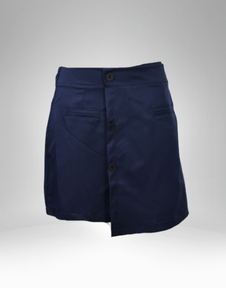 Women's Asymmetrical Button-Front Skirt (101)