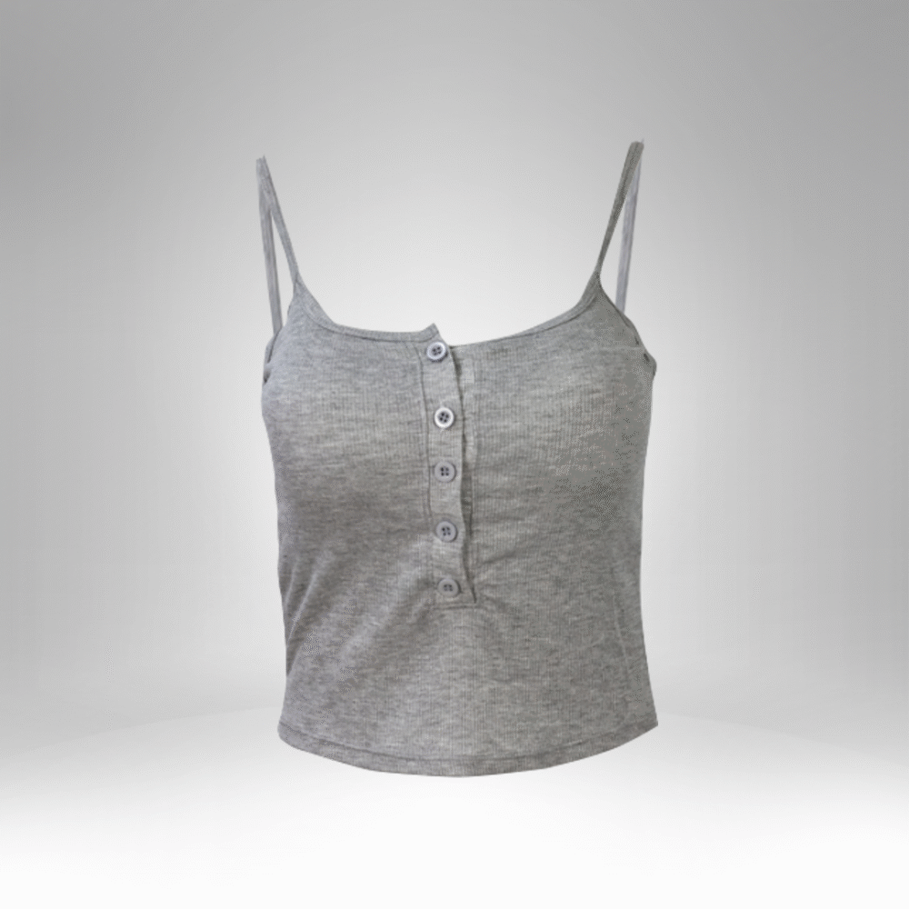 Women’s Button-Front Spaghetti Strap Camisole (315) - Image 4
