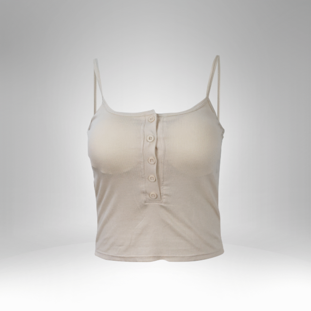Women’s Button-Front Spaghetti Strap Camisole (315) - Image 3