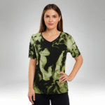 Women’s Printed Cold Shoulder Top (25010)
